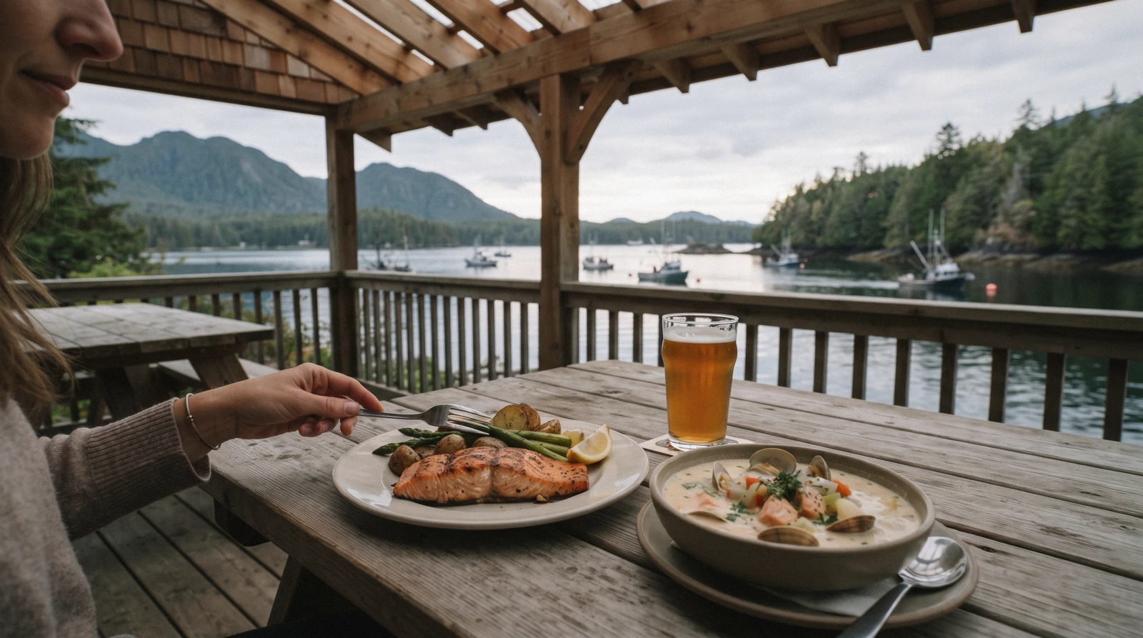 Food and drink in Tofino, from a taco truck on the Pacific Rim Highway to a dinner room on Fourth Street
