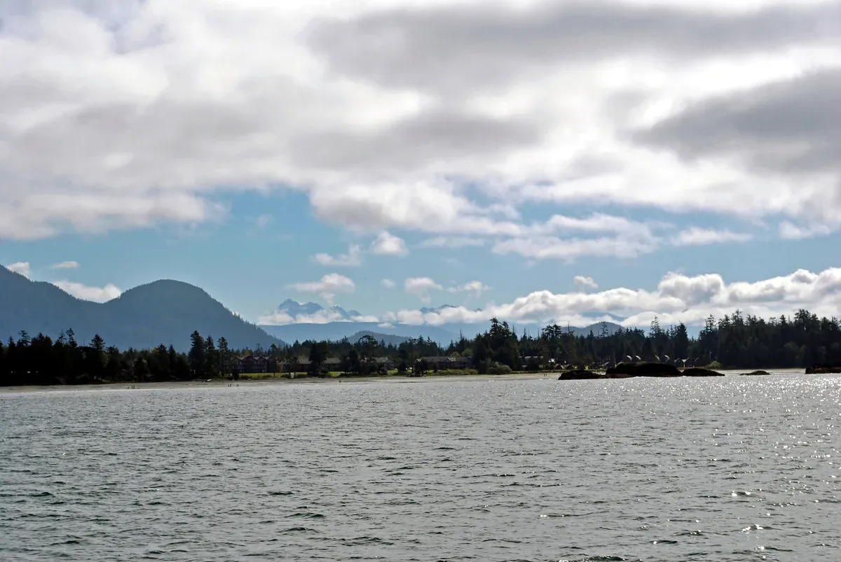 MacKenzie Beach near Tofino, an alternative budget base to the village hostel for camping